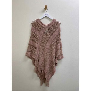 Ria Fashion Poncho Pink One Size NWT